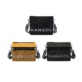 KANGOL Bag กระเป๋าถือ กระเป๋าผ้าสะพายข้าง สีดำ, เขียว, เหลือง 61251703