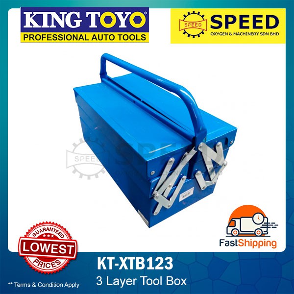 KINGTOYO กล่องเครื่องมือ 3 ชั้น (KT-XTB123) (503)