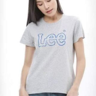 ★ พร้อมส่ง เสื้อยืด Lee สีเทา  ของแท้ 10000%