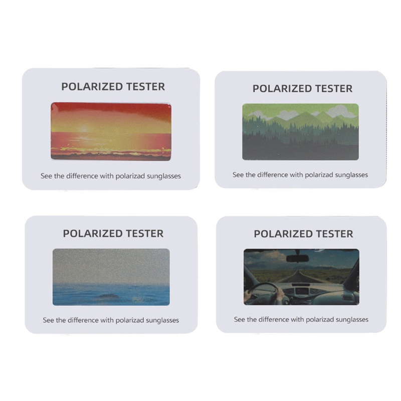 Bt 100 ชิ้นแว่นตาโพลาไรซ์ทดสอบการ์ด Polarization แว่นตากันแดดเครื่องทดสอบ