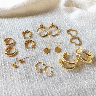 earring gold 14k ไม่ลอกไม่ดำ