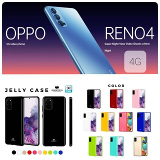 OPPO Reno 4 MERCURY Goospery Jelly Premium TPU ฝาหลัง กันกระแทก แบรนด์เกาหลี (ของแท้100%)