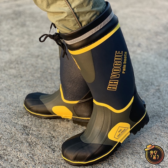 Safety Boots/รองเท้าบูทเซฟตี้หัวเหล็กและพื้นเหล็ก งานสวย คุณภาพดี วัสดุหนาทนทาน รองเท้าบูทเซฟตี้กันกระแทก รองเท้าบูทเซฟต