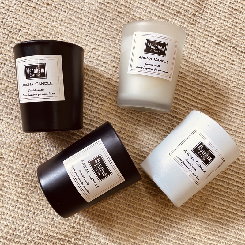 เทียนหอม Black & White เทียน soywax Menehem