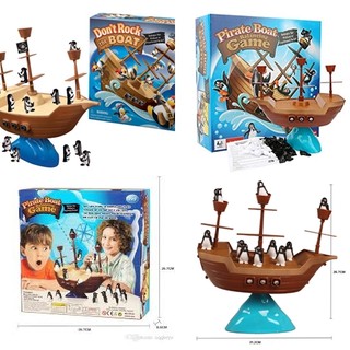 เกมส์แพนกวินตกเรือโจรสลัด - Pirate boat balancing game