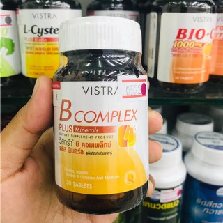 VISTRA B COMPLEX PLUS Minerals วิสทร้า บี คอมเพล็กซ์ พลัส มิเนอรัล ผลิตภัณฑ์เสริมอาหาร