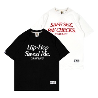 เสื้อวินเทจผญ - ปลอดภัยเพศ paychecks /hiphop saveme ทัศนคติชีวิตแขนสั้นเสื้อยืด UNISEX ปกติพอดี