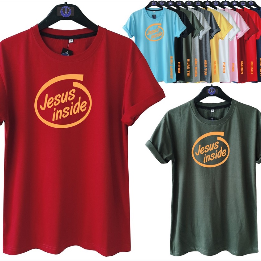 MS Gold Jesus Inside Spiritual T-Shirt / เสื้อยืด Unisex