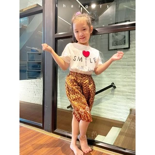 โจงกระเบนเด็ก ชายและหญิง ชุดลอยกระทง ลายไทย ชุดไทย ชุดลายไทย มี5 สีให้เลือก โจงกระเบน ชุดเด็ก กางเกงเด็ก