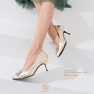 รองเท้าหนังแกะรุ่น Berlina Gold color (สีทอง)