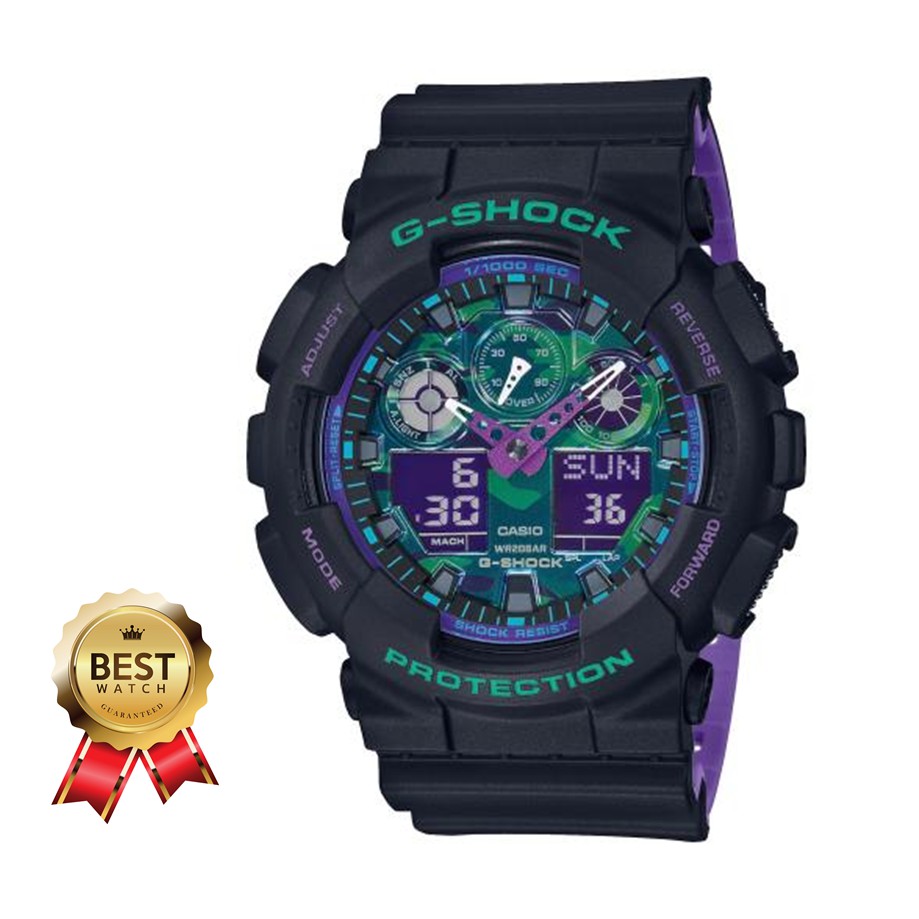 แท้ 100% นาฬิกา G-Shock GA-100BL-1A รุ่น Joker ของแท้ใบครบทุกอย่างประหนึ่งซื้อจากห้าง พร้อมรับประกัน 1 ปี CMG