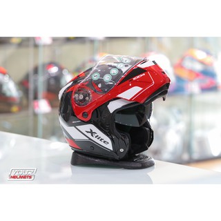 หมวกกันน็อค X-LITE HELMETS X-1004 CARBON CHARISMATIC RED