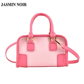 Jasmin NOIR กระเป๋าถือ กระเป๋าสะพายข้าง หนัง PU เรียบง่าย สําหรับผู้หญิง