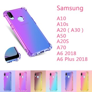 Samsung Galaxy A10 A10s A20 A30 A50 A50S A20s A70 A6 Plus2018 case Gradient phone case clear cover