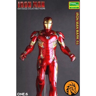 🔥พร้อมส่ง🔥โมเดล ไอรอนแมน Ironman Mark-46 Scale 1:6 ขนาด 30 ซม. สวยสมจริง เกรดพรีเมี่ยมสุดๆ งานระดับเทพเลยครับผม❤