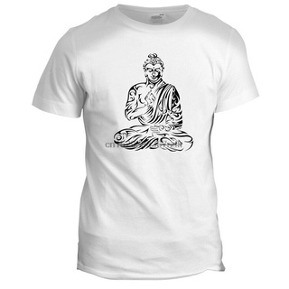 เสื้อยืดผ้าฝ้ายพิมพ์ลายขายดี เสื้อยืด พิมพ์ลาย BUDDHA BUDDHIST PEACE สไตล์จีน สําหรับผู้ชาย