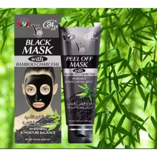 🔥พร้อมส่ง🔥Annilove-YC BLACK MASK มาร์คหน้าถ่านดำลอกสิวเสี้ยน โคลนลอกสิวเสี้ยน สิวหัวดำ ลอกสะใจ หลุดเป็นตอ ถูกสุดๆ 100 ml