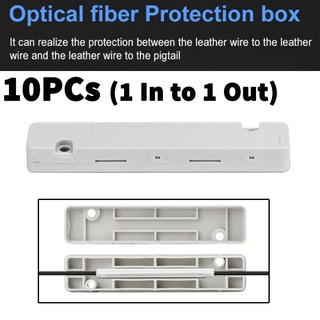 กล่องเก็บงาน Splices สาย Fiber Optic FTTH ภายใน กันน้ำ ชนิด ABS 10 ตัว Drop cable Optical Protection box