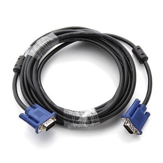 VGA Cable สายยาว5เมตร M/M(หัวสีน้ำเงิน สายดำ)#311