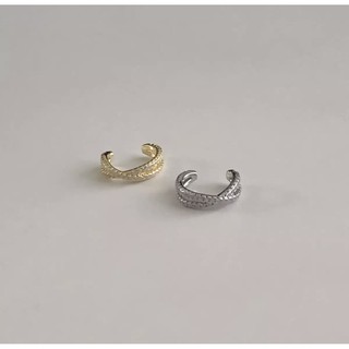 Winterwinter Jewelry Silver925 : เครื่องประดับเงินแท้ เงินแท้925 earcuff ประดับเพชร เกาหลีมากๆ ( ราคาต่อข้าง )