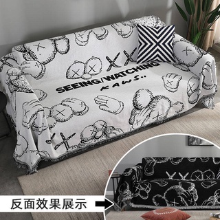 Nordic Ins Wind เต็มรูปแบบ Sofa Cushion Cartoon Stamps, Double -Sided Covering Tofel Four Seasons Universal Anti -Skid C