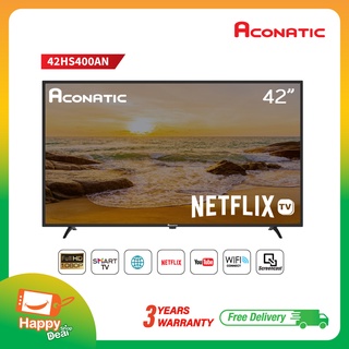 Aconatic Smart TV Full HD สมาร์ททีวี ขนาด 42 นิ้ว Netflix TV รุ่น 42HS400AN Netflix Ver 5.3 (รับประกันศูนย์ 3 ปี)