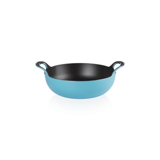 หม้อเหล็กหล่อไม่มีฝาปิด ขนาด 24CM สีฟ้า BALTI DISH 24CM TURQUOISE