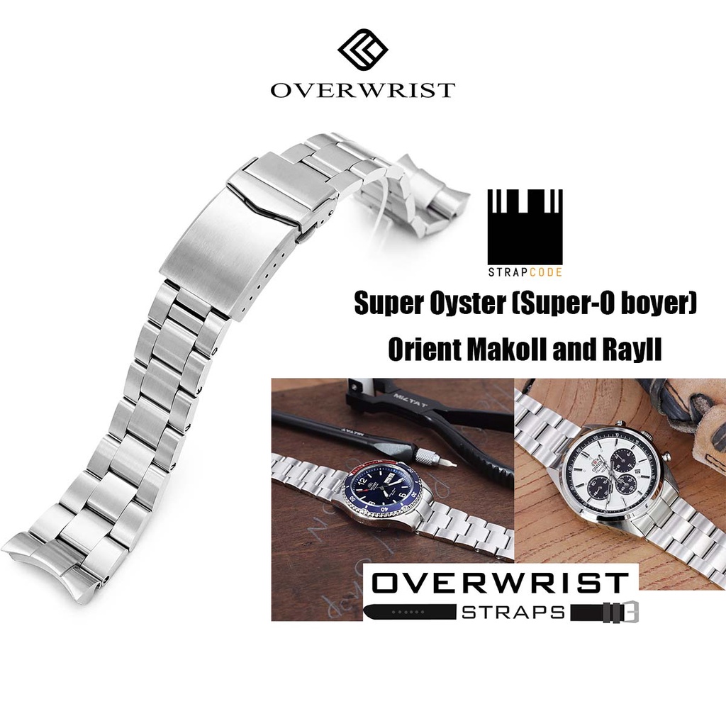 สายนาฬิกา strapcode super oyster (super-o boyer) for Orient MakoII and RayII