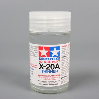 ★ไม่สามารถใช้เช็ด panel line accent color★ TAMIYA 81030 X-20A Acrylic thinner (46ml)