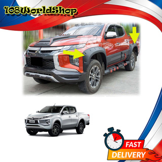 คิ้วล้อ 6 นิ้ว หมุด สีดำด้าน Mitsubishi  L200 Triton 4Dr 4x4 ปี 2019 - 2020