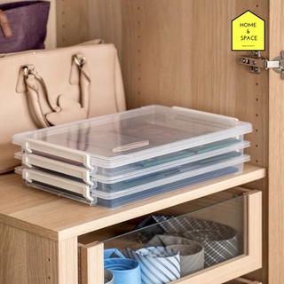 กล่องใส่เอกสาร B5 พร้อมหูล็อค 3 ใบชุด+ฝา 1 ใบ รุ่น CC-303 (ส…