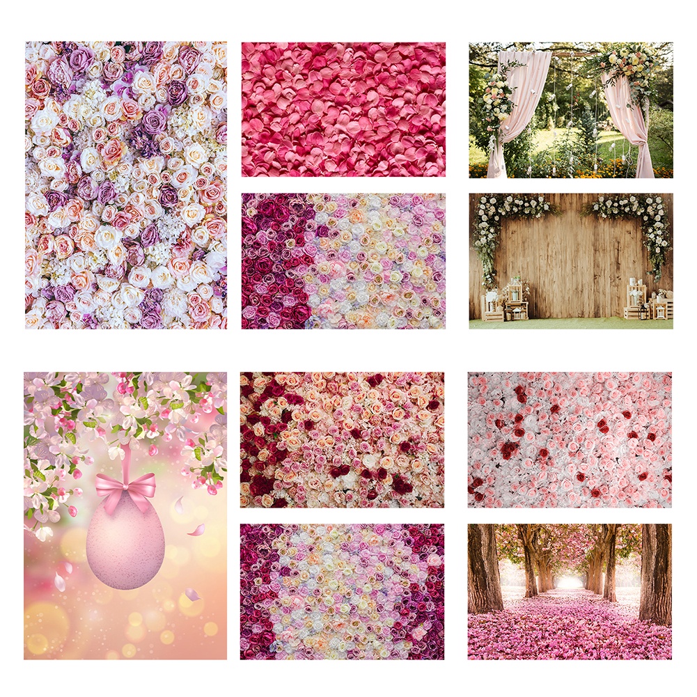 【พร้อมส่ง】พร็อพพื้นหลัง รูปดอกไม้ คุณภาพสูง สําหรับถ่ายรูป วันแม่ วันวาเลนไทน์ งานแต่งงาน เจ้าสาว งานเลี้ยงวันเกิด