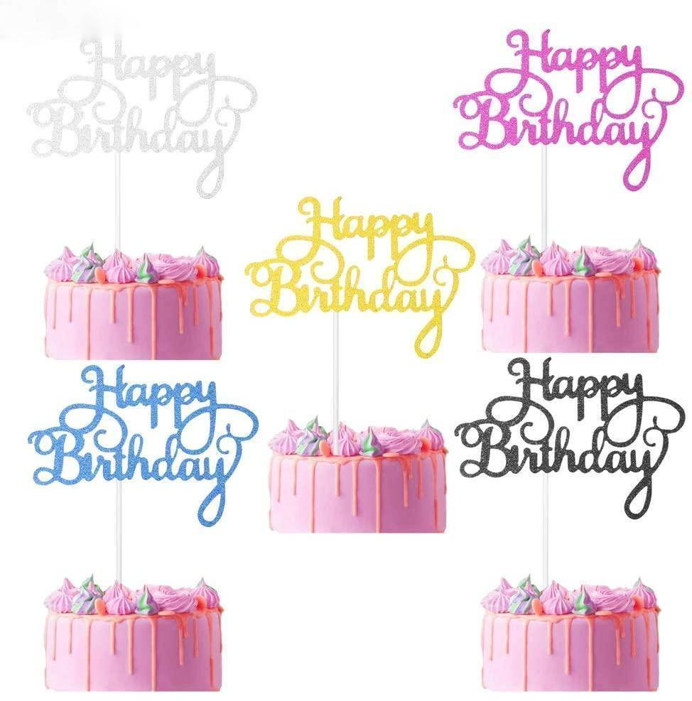 ป้าย Happy Birthday สําหรับตกแต่งเค้กวันเกิด