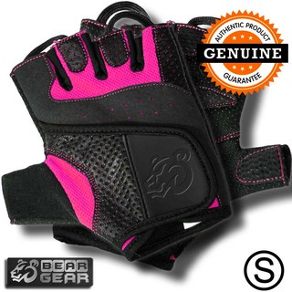 BEARGEAR ถุงมือยิมพร้อมสายรัดข้อมือ Gym Gloves Cross Fitness (S-size)