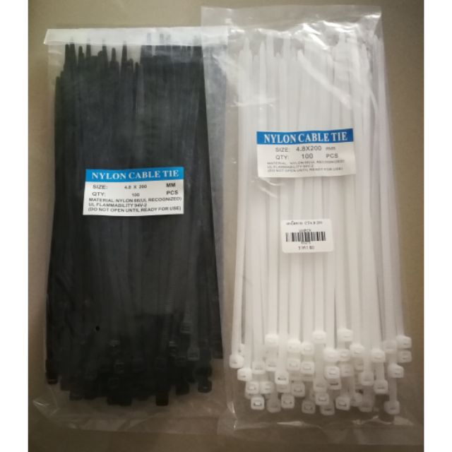 Fascette Fermacavo PROFI 4,8x200mm Grigio - 100 Pezzi Resistenti E UV - 4