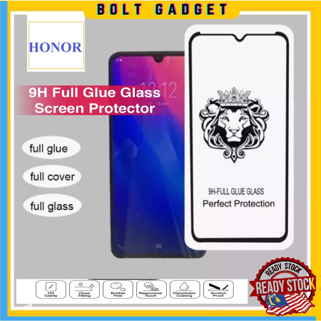Honor 9X 9A 9X LITE 20/20PRO/20LITE 10 LITE 8X/8S 7S Lion Full Cover Clearกระจกนิรภัยป้องกันหน้าจอ