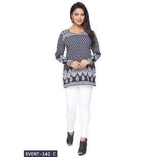 New Short Crepe Kurti