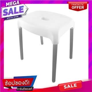 เก้าอี้ขาอลูมิเนียม PLIM L 32x25x40cm สีขาว อุปกรณ์ซักผ้า CHAIR WITH ALUMINUM LEGS PLIM L 32x25x40cm WHITE อุปกรณ์และผลิ