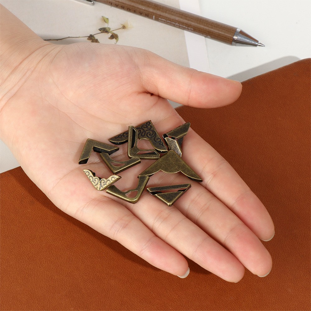 Peny โลหะป้องกันมุม สําหรับตกแต่งสมุดภาพ อัลบั้มรูป DIY 4 ชิ้น - รูปที่ 4