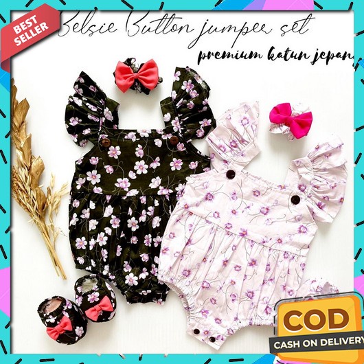 3 ชิ้น Velvet Junior Baby Sleepsuit ขาปิดขนาด Nb New Born, L Belsie Button / Cecil / Cheerful 2