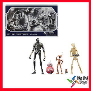 Droid Depot 5 Pack Star Wars The Black Series 6" figure สตาร์วอร์ส แบล็คซีรีส์ ดรอยด์ ดีโป 5 แพค ขนาด 6 นิ้ว ฟิกเกอร์