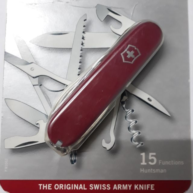 มีด Vixtorinox   มีดพก มีดทหาร 15 ฟังก์ชั่น มีดสวิสฯ แท้ 100% The original swiss army knife 15 functions huntsman