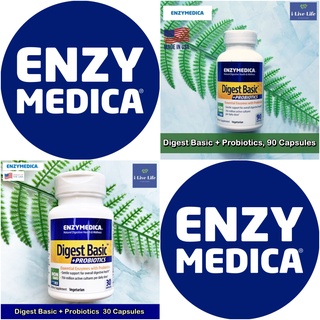 Enzymedica - Digest Basic + Probiotics เอนไซม์ย่อยอาหาร + โปรไบโอติก ระบบย่อยอาหาร