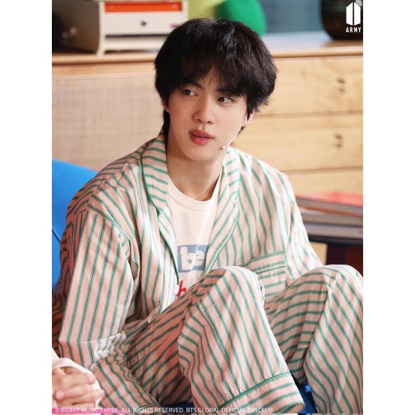 Jin Live Zoom Meeting BTS ชุดนอน