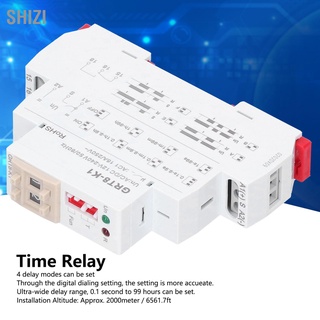 ShiZi รีเลย์ติดตั้งรางดิจิทัล Grt8-K1 Ac/Dc 12V-240V 50/60Hz 35 มม.