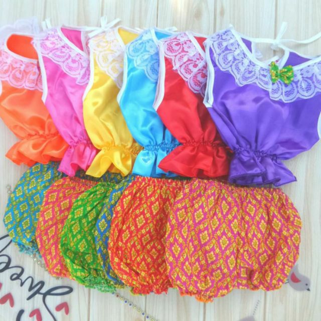 🍎เลือกลายได้จ้า🍎ชุดไทยเด็ก #มีลายให้เลือกมากมาย✅3ชุด99✅