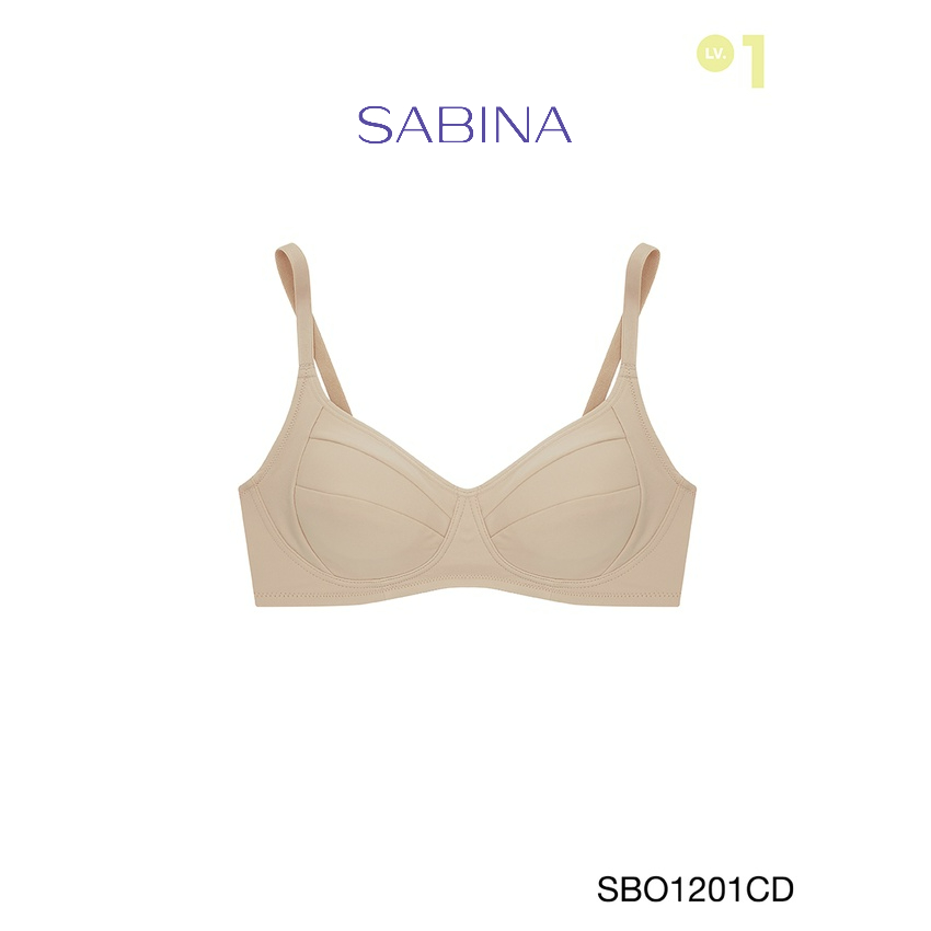 Sabina เสื้อชั้นใน Wireless Bra (ไม่มีโครง) รุ่น Function Bra รหัส SBO1201CD สีเนื้อเข้ม