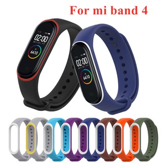 สายนาฬิกา ซิลิโคน ปรับได้ สำหรับ Xiaomi Mi Band 4 3 miband 3 4