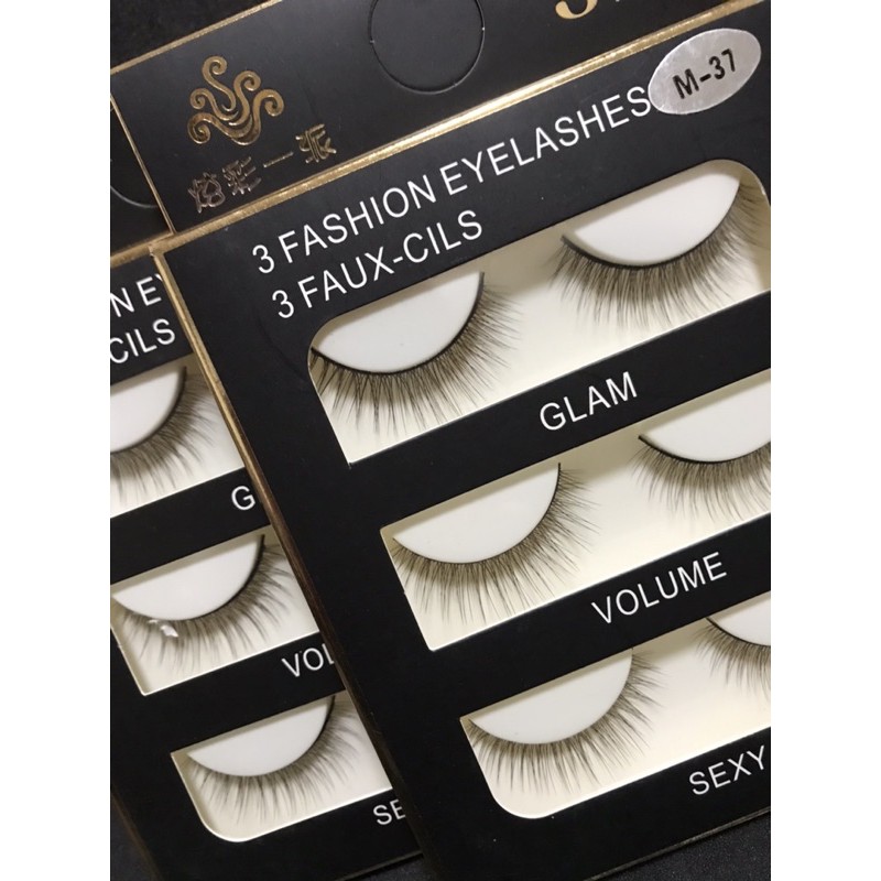 ขนตาปลอมM37  ขนตาM37 ขนตาปลอมธรรมชาติ  ขนตาซ้อนกับเบอร์อะไรก็สวย - รูปที่ 2