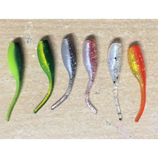 ปลายางหางแหลม Quality Baits ขนาด 5 cm 1 g มี 12 ตัว